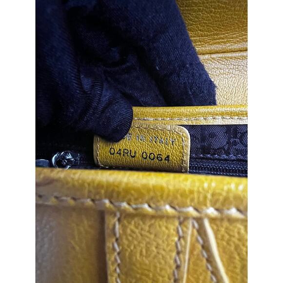 Dior mustard leather saddle bag - Picture 5 of 6